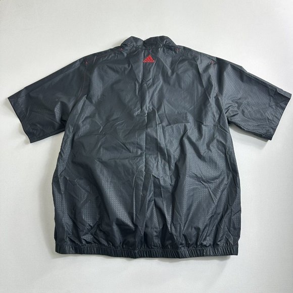 Adidas Windbreaker Mens Size Large Pullover Black Notre Dame ClimaProof 1/4 Zip - Picture 2 of 10